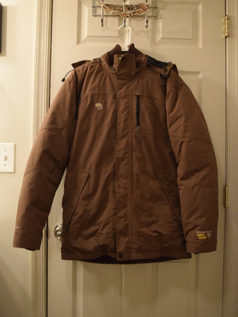 Mountain Hardwear Conduit Down Parka - Brown, Size Mens M